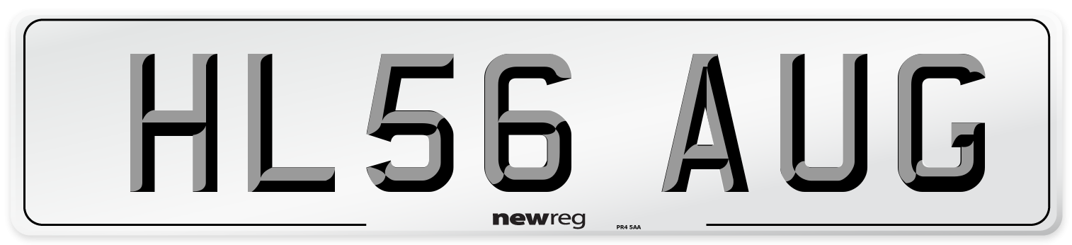HL56 AUG Number Plate from New Reg